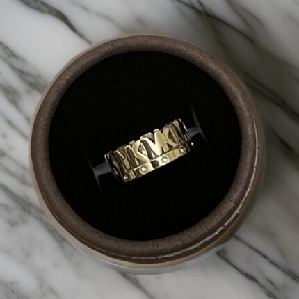 Gold Plated MK Rings, Splurge Accesorio, Jewelry, Gold Plated Rings, MK Rings, Fashion Accessories, Unisex Jewelry, Splurge Accesorio, Accessory, Elegant Jewelry, Stylish Rings, Modern Jewelry, Trendy Jewelry, Luxury Jewelry, Jewelry Collection